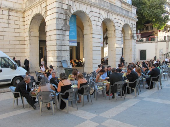 Having a break before the concert at Teatro São Carlos (Canon G12)