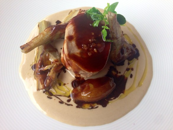 Vitello del Baldo al latte di bufala affumicato e caramello di Amarone